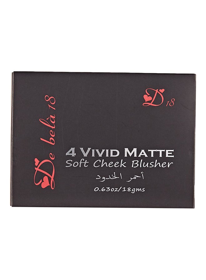 De Bela 18 4 Vivid Matte Cheek Blusher Multicolour 02  - Image 3