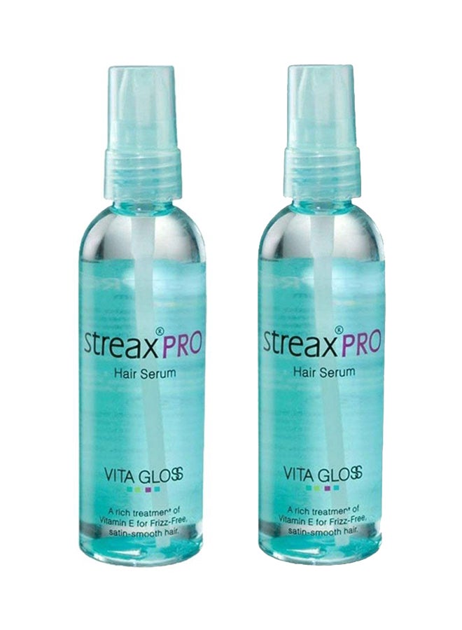 Streax 2-Piece Vita-Gloss Hair Serum Clear 200ml
