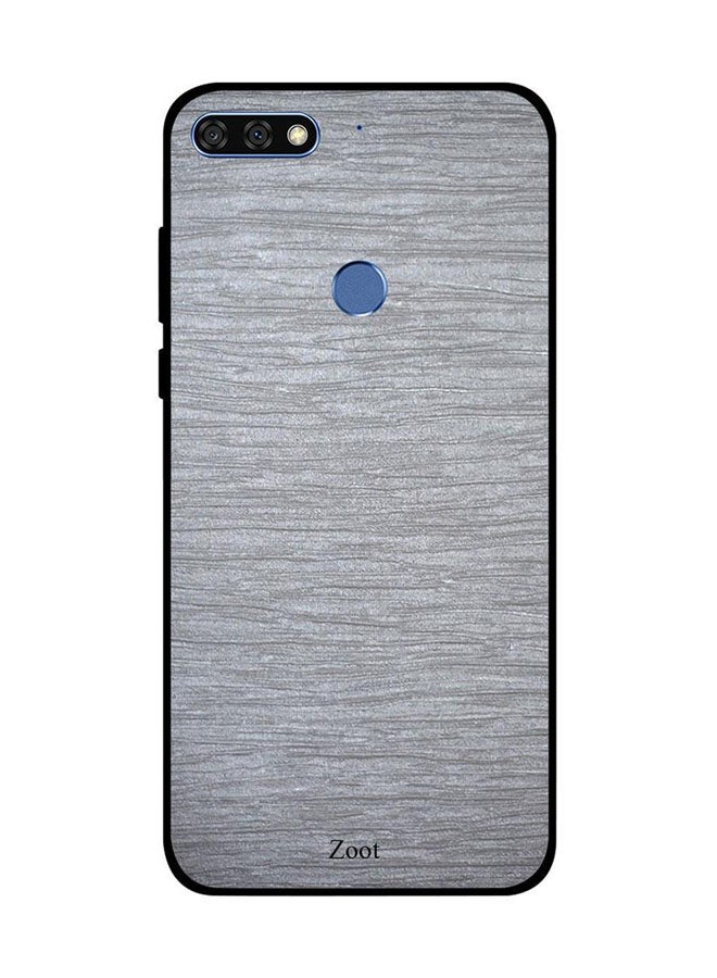 Protective Case Cover For Huawei Honor 7C Grey Pattern