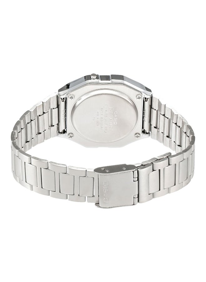 CASIO - Men's Water Resistant Stainless Steel Digital Watch A158WA-1 - 33 mm - Silver - Image 1