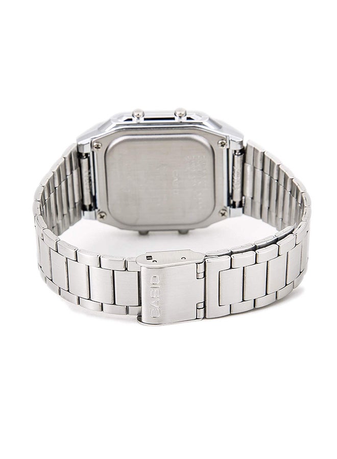 Men's Water Resistant Digital Watch DB360-1A - 35 mm - Silver - v1540498309/N12072688A_2