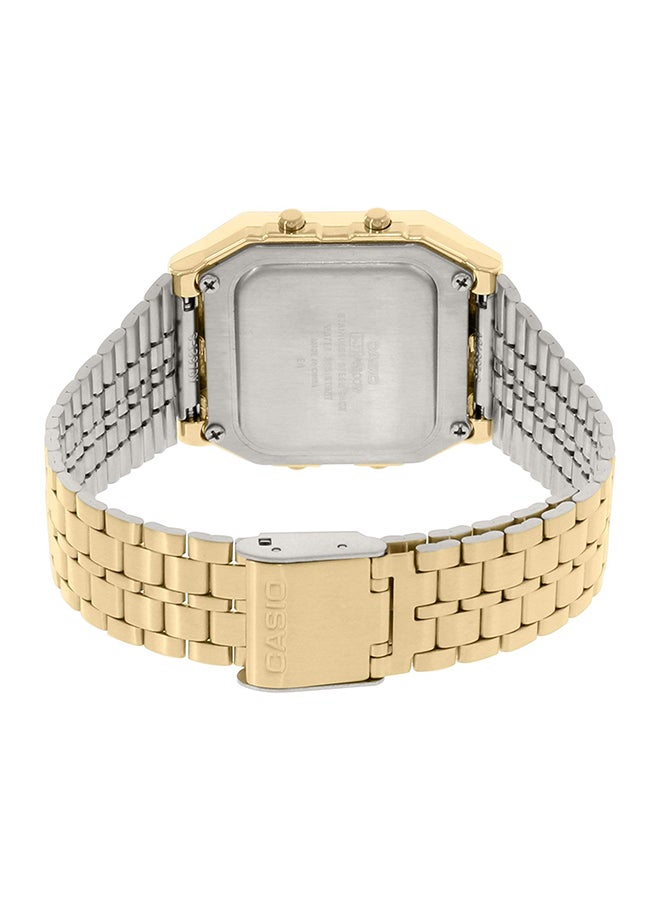 كاسيو ساعة يد رقمية من الإستانلس إستيل طراز A-500WG-9DF للرجال - Image 2