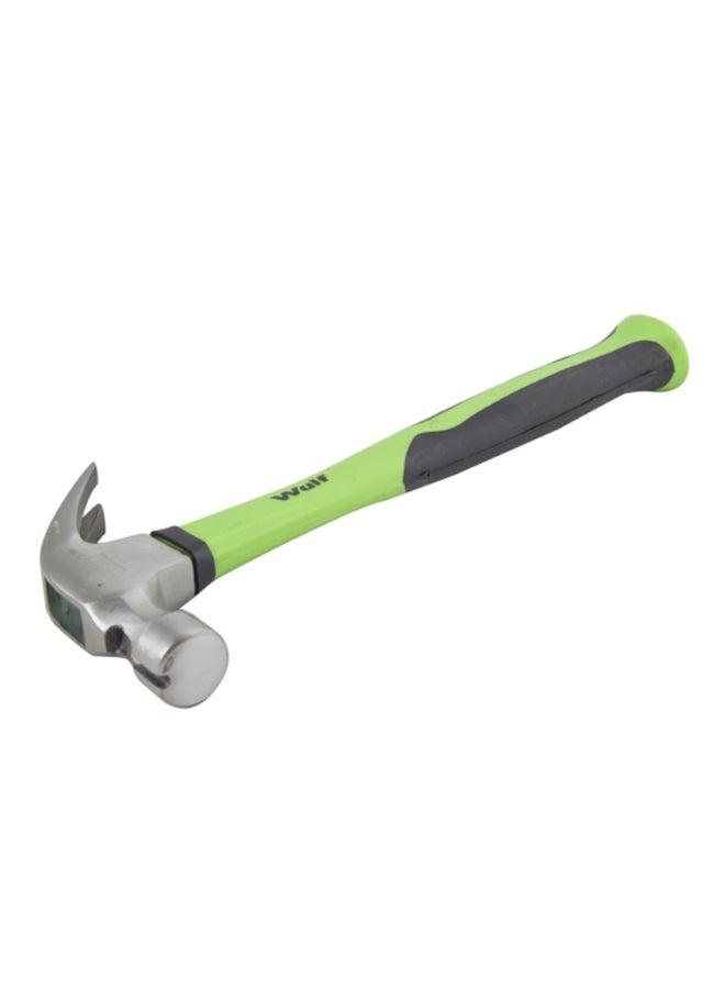 Claw Hammer With Nail Magnet Green/Silver/Black