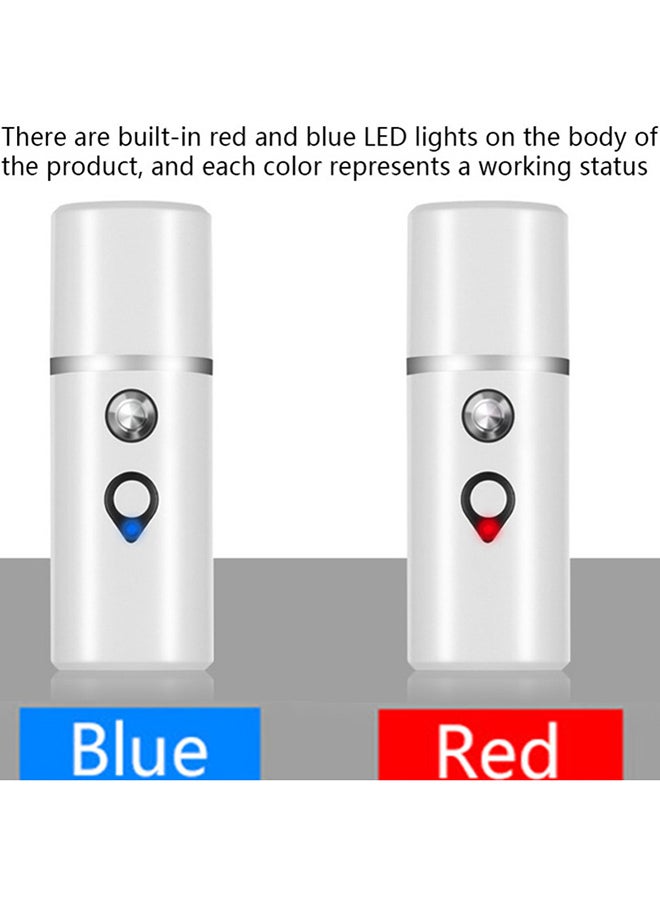 جهاز بخار للوجه مزود بمنفذ USB ويعمل بموجات النانو أبيض  - Image 3