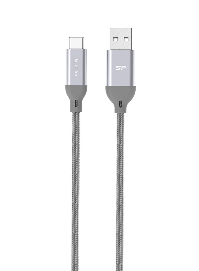 Silicon Power Type-C Data Sync And Charging Cable Grey  - Image 1