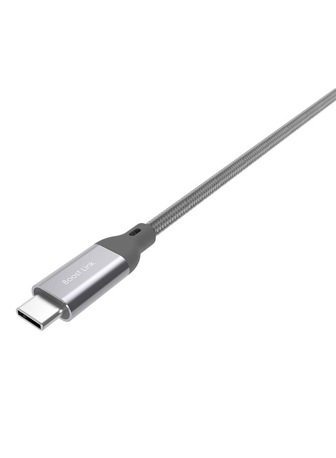 Silicon Power Type-C Data Sync And Charging Cable Grey  - Image 4