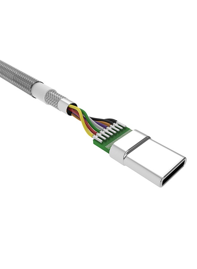 Silicon Power Type-C Data Sync And Charging Cable Grey  - Image 3