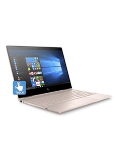 إتش بي كمبيوتر محمول سبكتر  x360 13T قابل للطي 2 في 1 مع شاشة قياس 13.3 بوصة ومعالج كور i7/ذاكرة وصول عشوائي سعة 8 غيغابايت/قرص صلب SSD بسعة 512 غيغابايت/بطاقة رسومات مدمجة مع قلم فعال ذهبي وردي  - Image 3