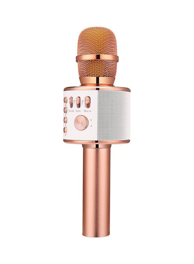 Edal Karaoke Mic Bluetooth Speaker GH016 Rose Gold - Image 1