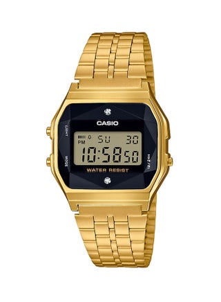 Men's Diamond Studded Digital Watch A159WGED-1DF - 33 mm - Gold - v1540499429/N19144188A_1