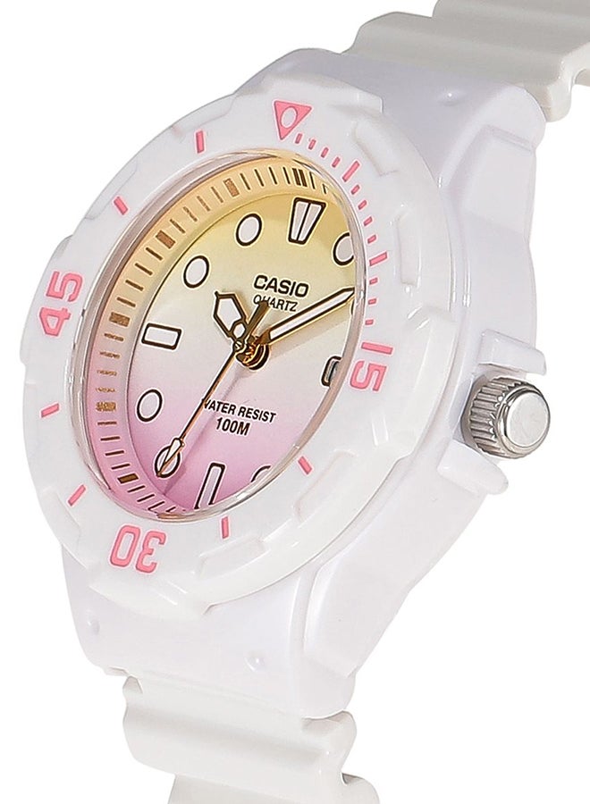 CASIO Women's Water Resistant Analog Watch LRW-200H-4E2VDF - 34 mm - White  - Image 3