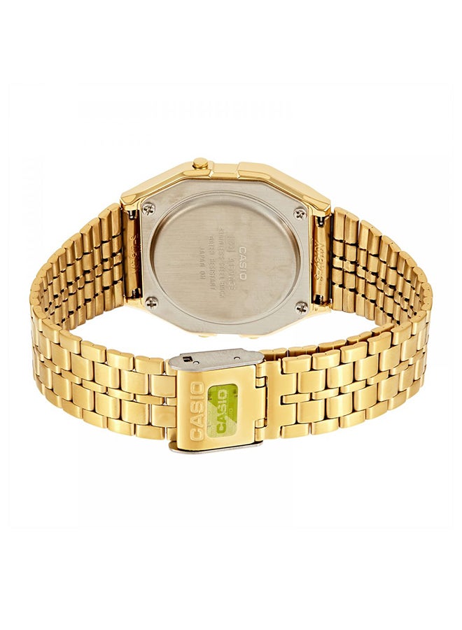 CASIO - Men's Diamond Studded Digital Watch A159WGED-1DF - 33 mm - Gold - Image 1