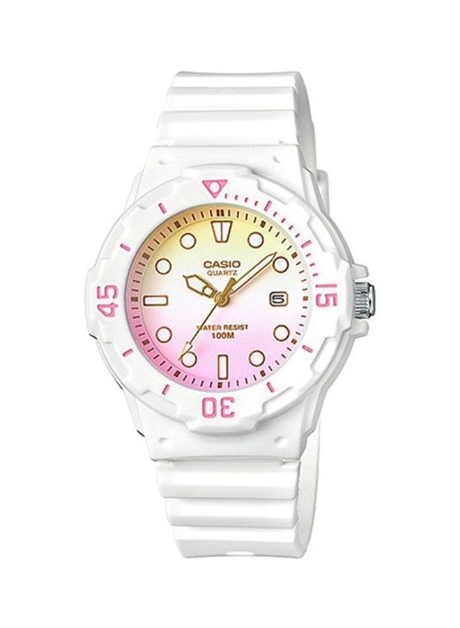 CASIO Women's Water Resistant Analog Watch LRW-200H-4E2VDF - 34 mm - White  - Image 1