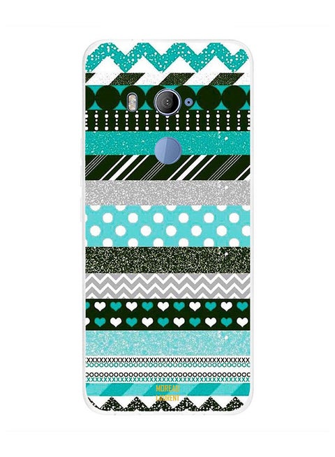Protective Case Cover For HTC U11 Plus Green Pattern