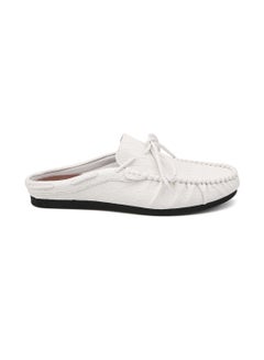 Generic Unique Accent Mules White 
