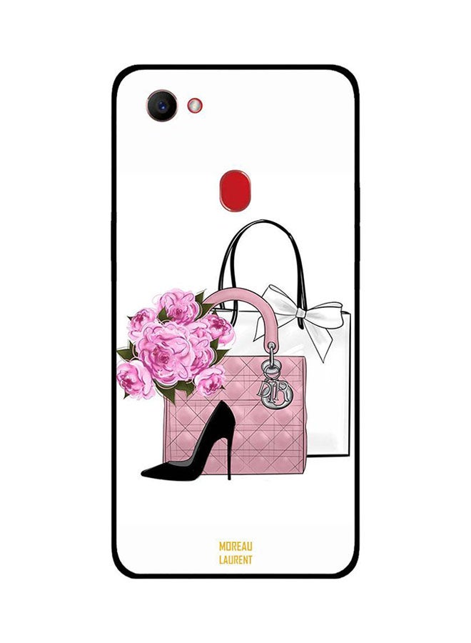 Moreau Laurent Skin Case Cover -for Oppo F7 Shoes Handbag And Flowers Shoes Handbag And Flowers
