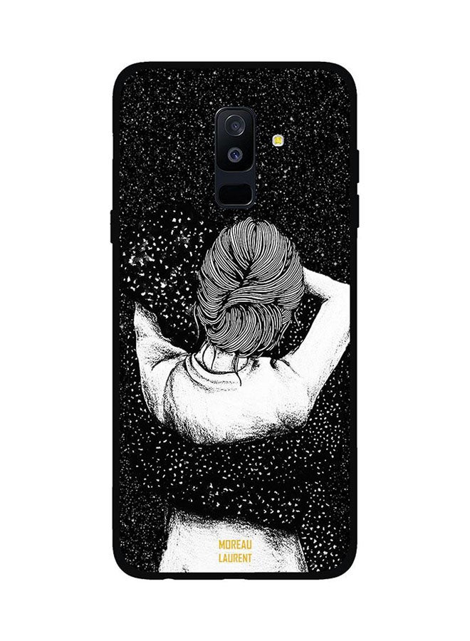 Moreau Laurent Protective Case Cover For Samsung Galaxy A6 Plus Night Imagination Of Doodle Girl