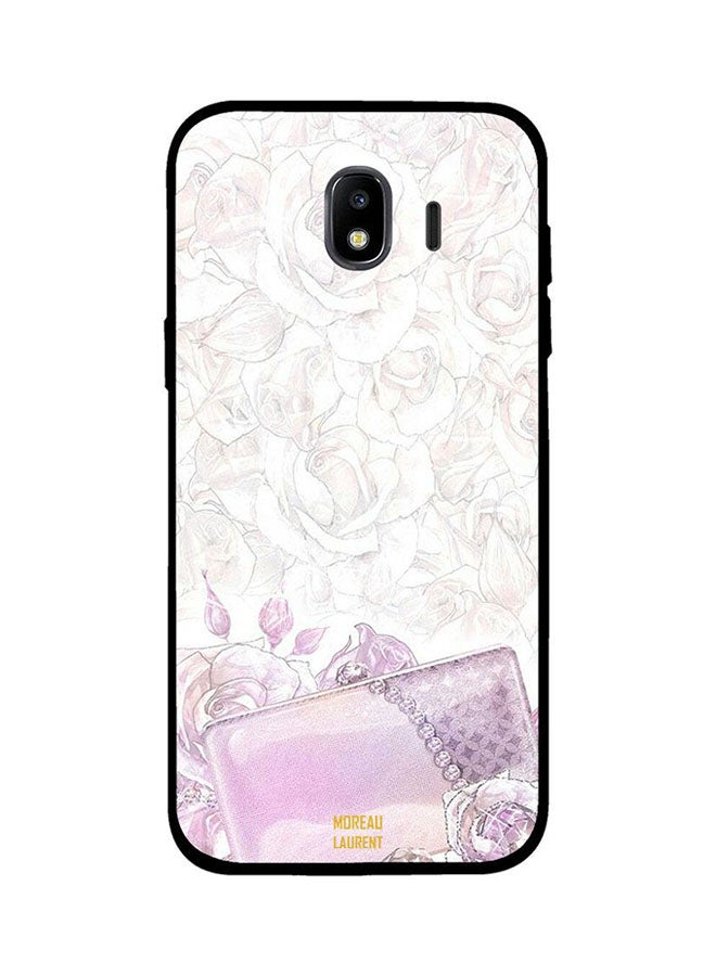 Moreau Laurent Protective Case Cover For Samsung Galaxy J4 Pink Roses And Pouch 
