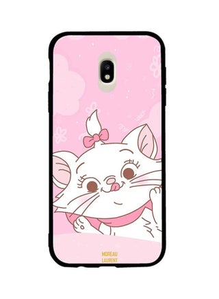 Protective Case Cover For Samsung Galaxy J7 Pro Cat Pink Hairclip - v1540552869/N19069447A_1