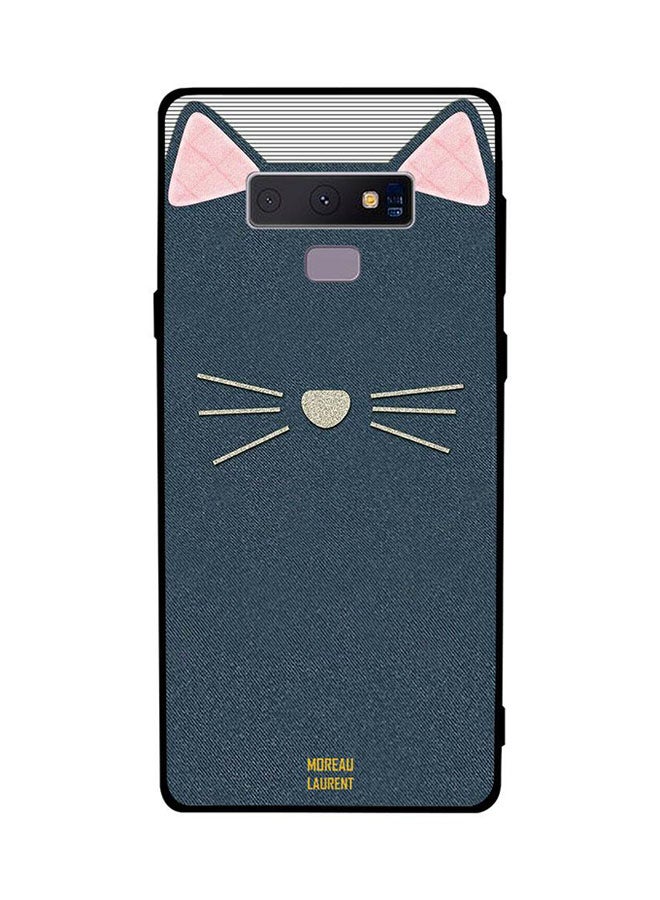 Moreau Laurent Protective Case Cover For Samsung Galaxy Note9 Cat Leather Pattern