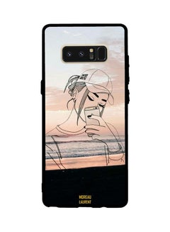 Protective Case Cover For Samsung Galaxy Note8 Doodle Cap Girl Making Selfie