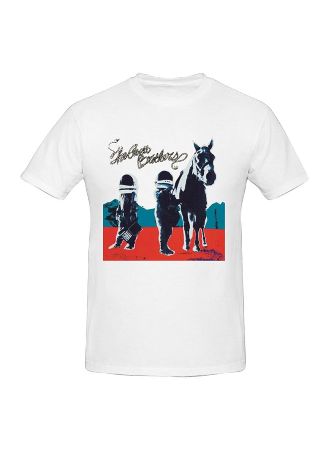 The Avett Brothers True Sadness Printed Cotton Short Sleeve T-Shirt White - Image 1