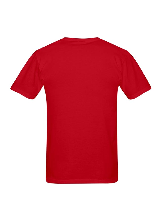 Mamby On The Beach 2016 Printed Cotton Short Sleeve T-Shirt Red  - Image 2