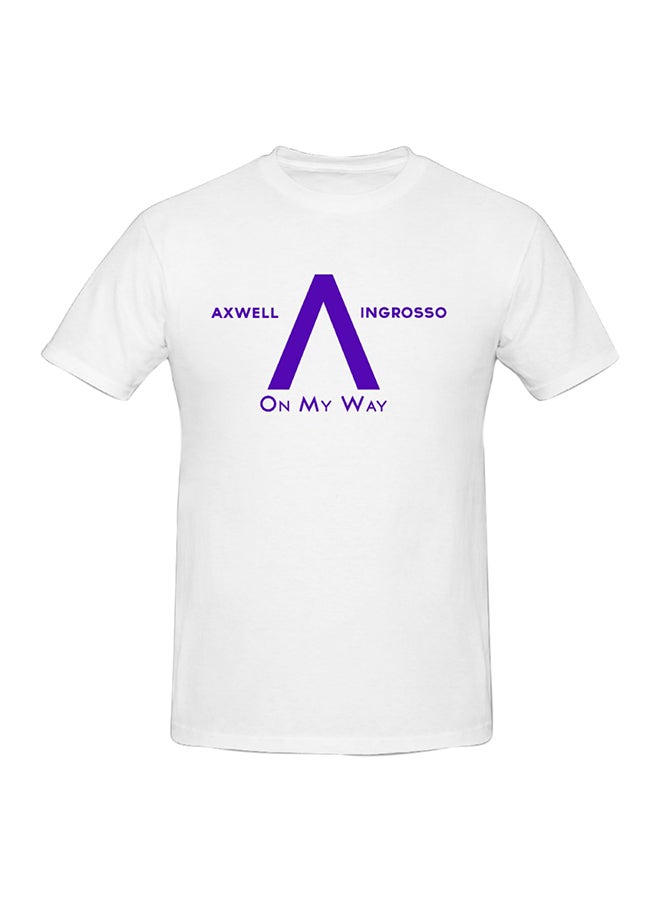 Generic - Axwell Ingrosso On My Way Printed T-Shirt White - Image 1
