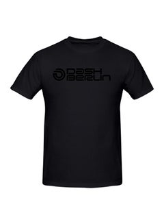 Dj Dash Berlin Art Logo Printed Cotton Short Sleeve T-Shirt Black