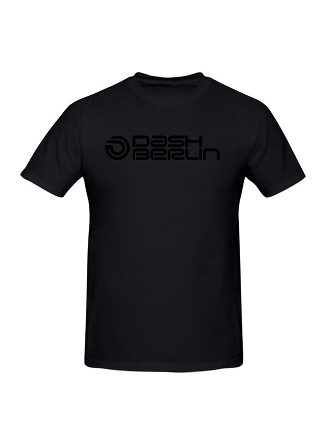 Generic - Dj Dash Berlin Art Logo Printed Cotton Short Sleeve T-Shirt Black - Image 1