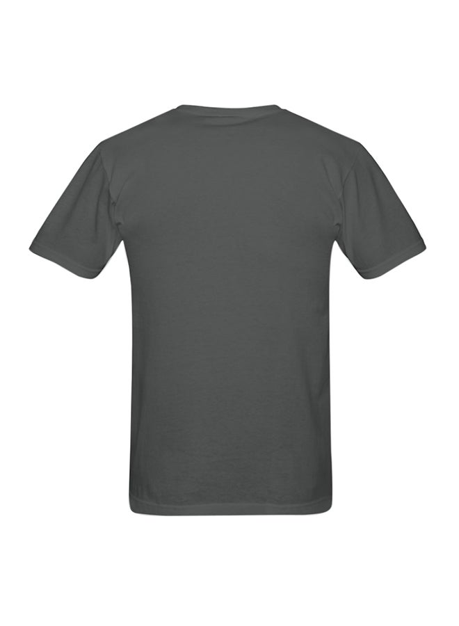 Generic - Chief Keef Finally Rich Printed Cotton Short Sleeve T-Shirt Grey - Image 1