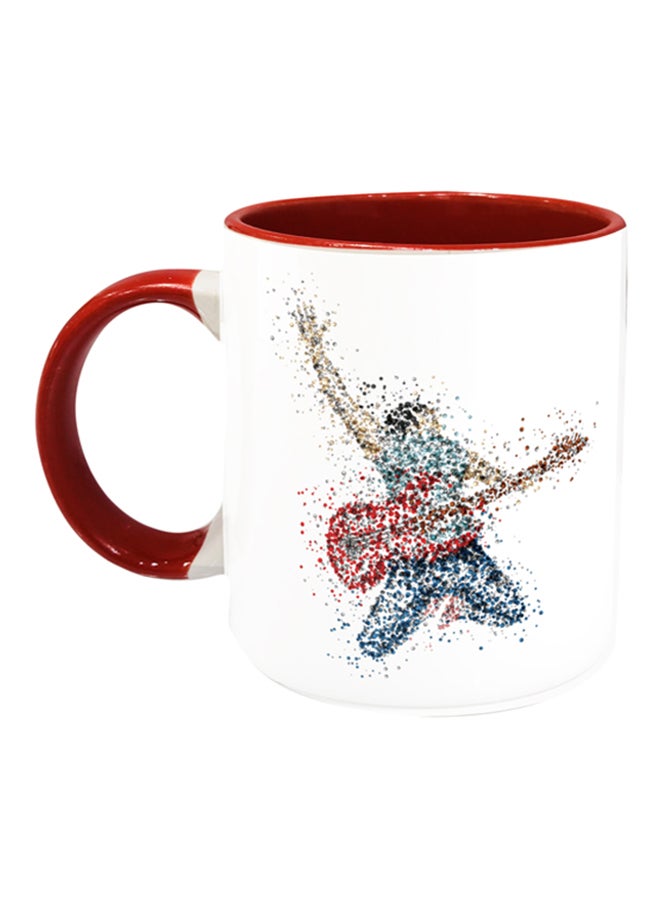 إمبريس كوب قهوة بطبعة نجم الروك أحمر/أبيض/أزرق