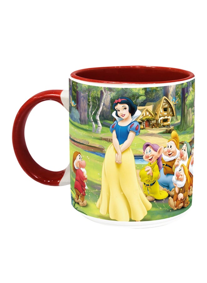 إمبريس كوب قهوة بطبعة سنو وايت والأقزام أخضر/ أحمر/ أصفر