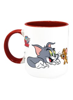 Impress Tom And Jerry Printed Coffee Mug White/Grey/Red 