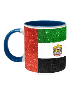 Impress UAE Flag Printed Coffee Mug Blue/Red/Green 