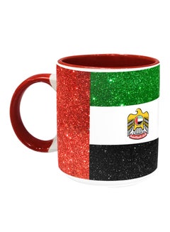 Impress UAE Flag Printed Coffee Mug Red/Green/Black 