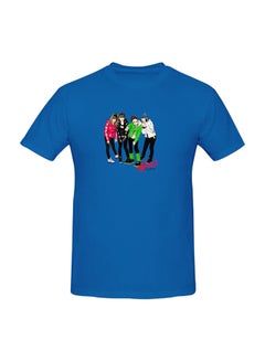 2Ne1 Fan Cart Printed Cotton Short Sleeve T-Shirt Blue