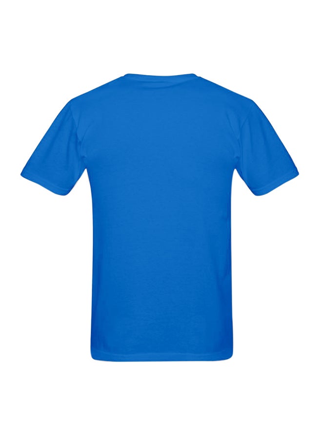 Generic - 2Ne1 Fan Cart Printed Cotton Short Sleeve T-Shirt Blue - Image 1