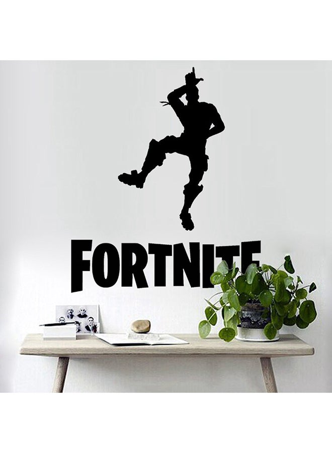 Fortnite Character Wall Sticker Black 48 x 58cm - Image 1