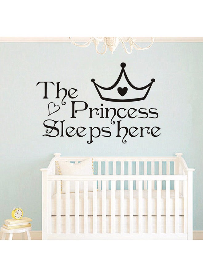 ملصق جداري مٌفرغ بكلمة "Princess" متعدد الألوان 22سم - Image 3
