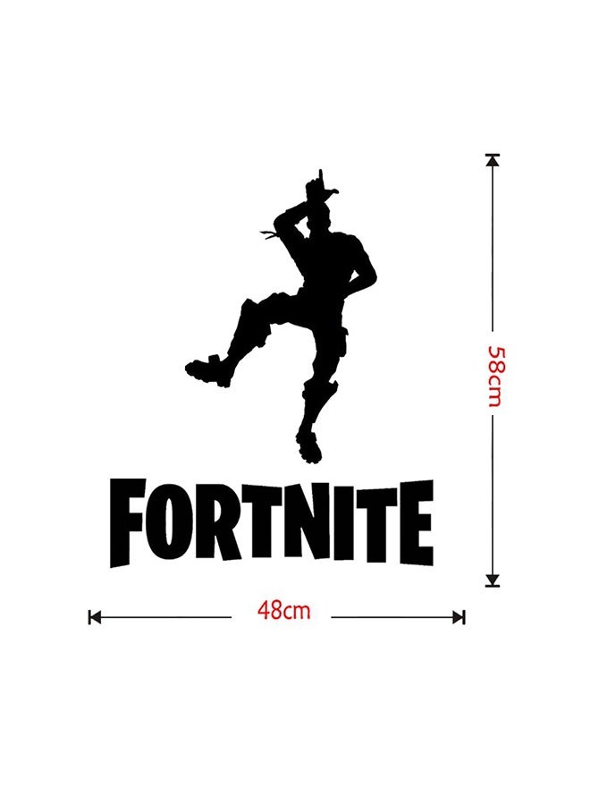 Fortnite Character Wall Sticker Black 48 x 58cm - Image 4