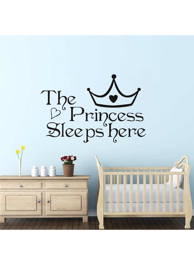 ملصق جداري مٌفرغ بكلمة "Princess" متعدد الألوان 22سم - Image 4