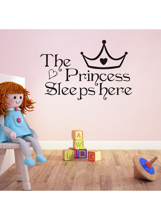 ملصق جداري مٌفرغ بكلمة "Princess" متعدد الألوان 22سم - Image 1