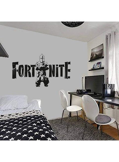 3D Fortnite Wall Sticker Black 50 x 28cm