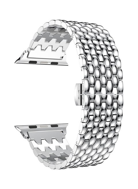 Replacement Band For Apple Watch Series 4 44mm Silver