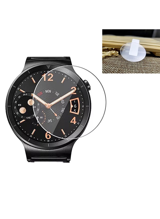 Voberry Protective Tempered Glass Screen For Samsung Galaxy Watch 46mm Clear  - Image 2
