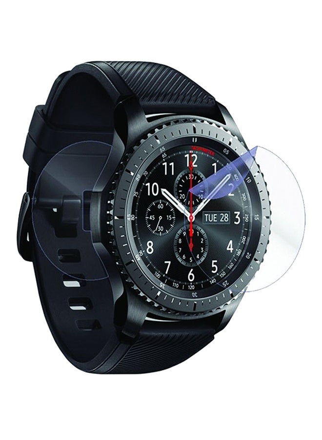 2-Piece HD Protector Film For Samsung Gear S3 Frontier Clear  - Image 2