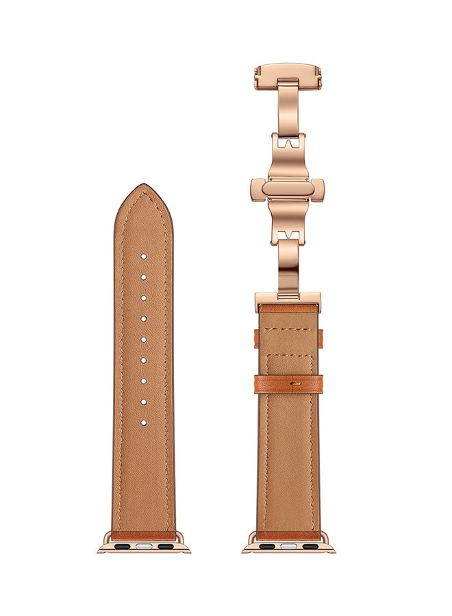 Voberry - Replacement Band Strap For Apple Watch 4 40mm Brown - Image 1