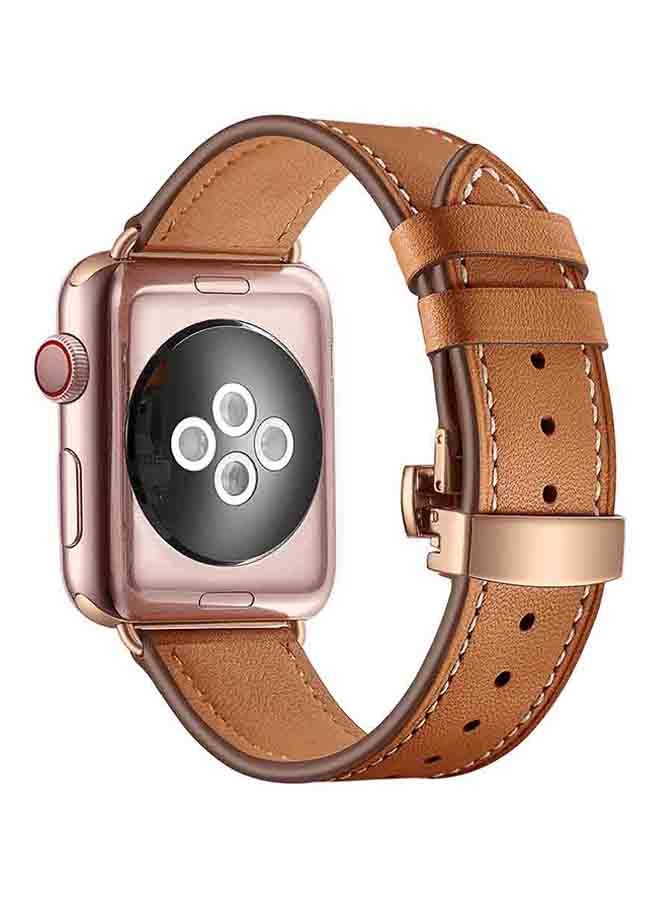 Voberry - Replacement Band Strap For Apple Watch 4 40mm Brown - Image 1