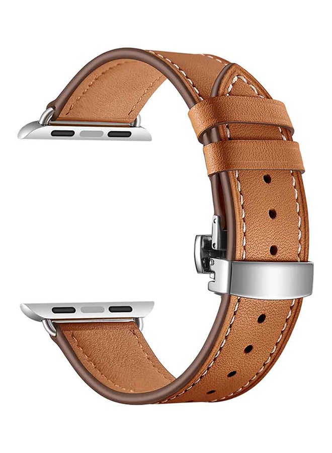 Voberry - Replacement Band Strap For Apple Watch 4 44mm Brown - Image 1